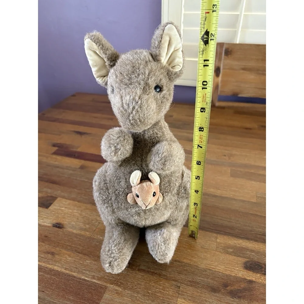 GUND Kangaroo With Baby Joey 1993 Brown Stuffed‎ Plush